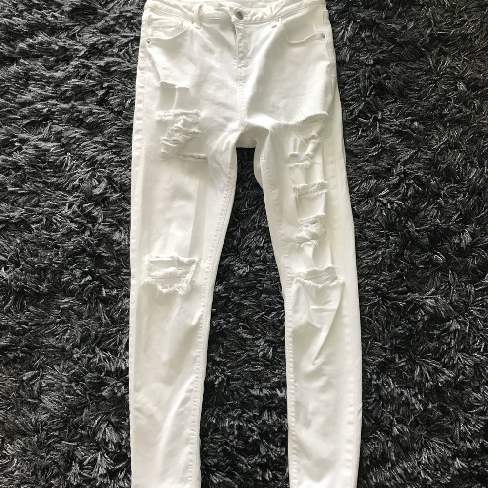 Topshop Moto Ripped Skinny Jeans - Picture 4 of 4